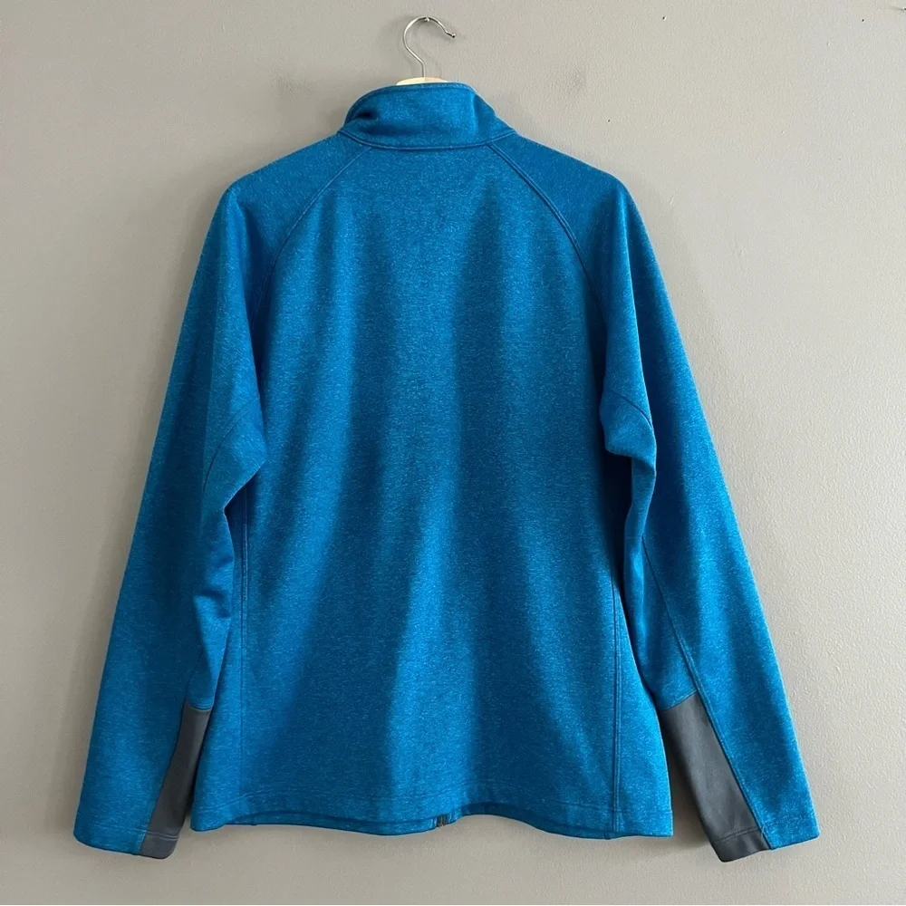 The North Face Men Fleece Hiking Trek Camping Base Layer Heathered Blue Large